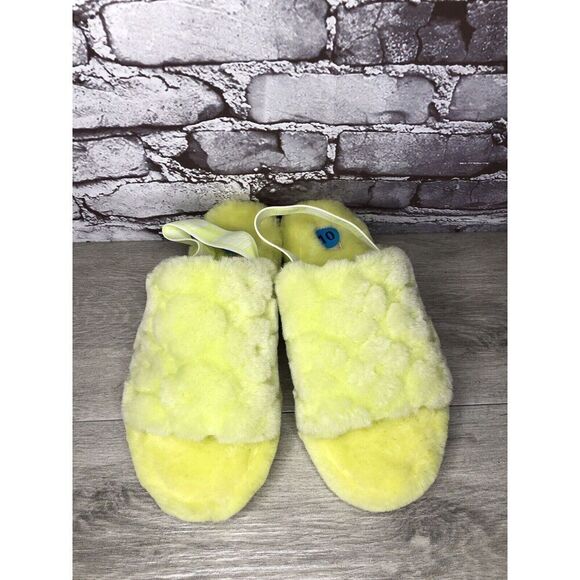 UGG Green Fluff Yeah Poppy California Slide Sandals Women 10M US/41EU 1118459 - Picture 2 of 16